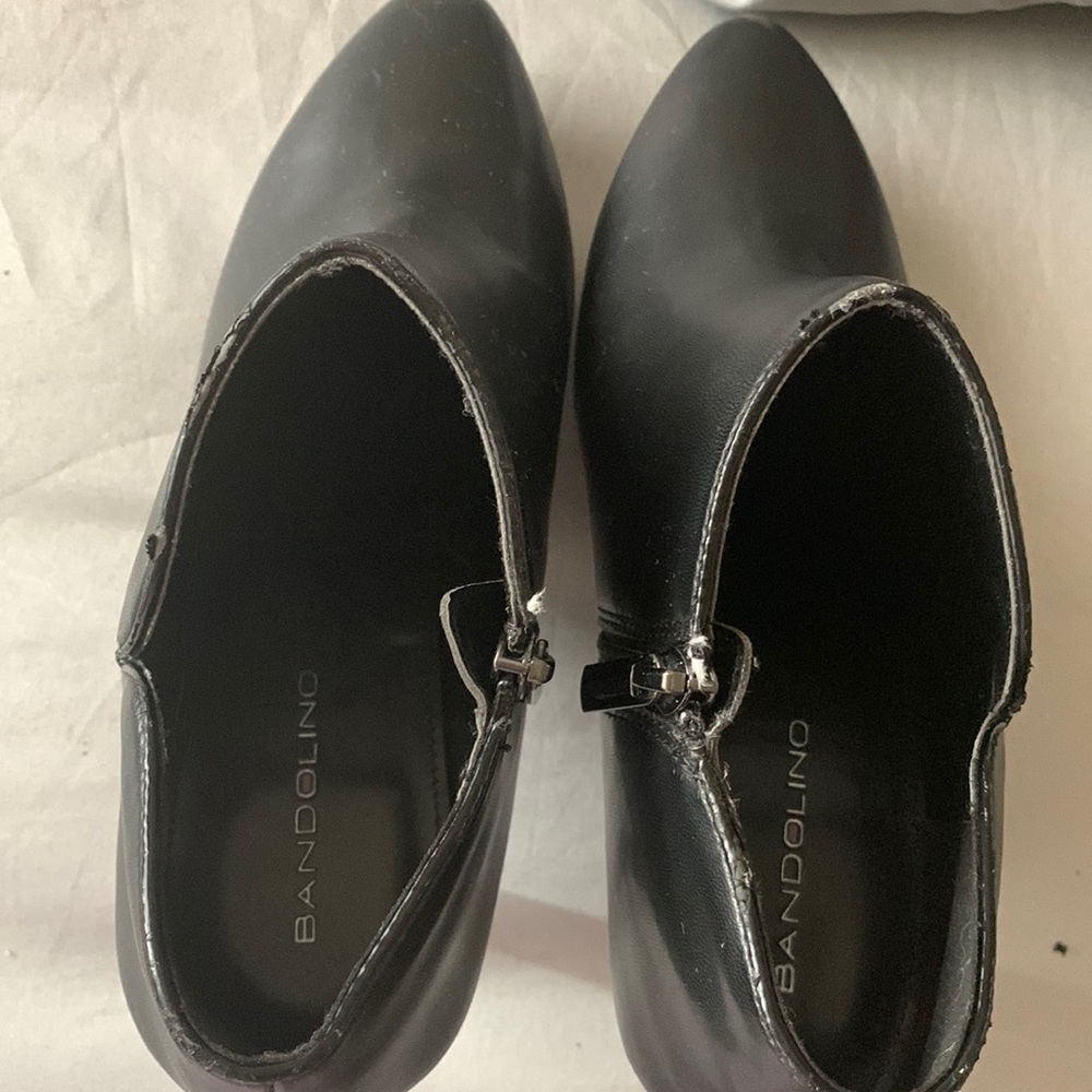 Black Bandolino heel boots worn once